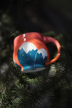 Load image into Gallery viewer, Mountain Mug - pink & orange sky