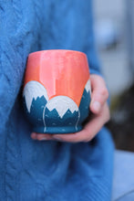 Load image into Gallery viewer, Mountain Goblet - pink & orange skies