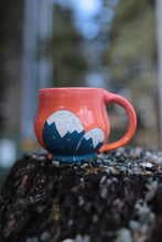 Load image into Gallery viewer, Mountain Mug - pink & orange sky